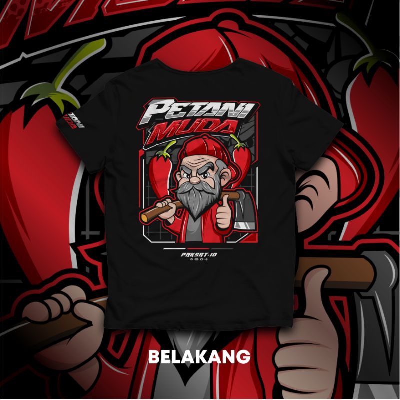 KAOS PETANI MUDA | KAOS CABAI RAWIT | KAOS PREMIUM | KAOS COTTON 24s | KAOS DISTRO