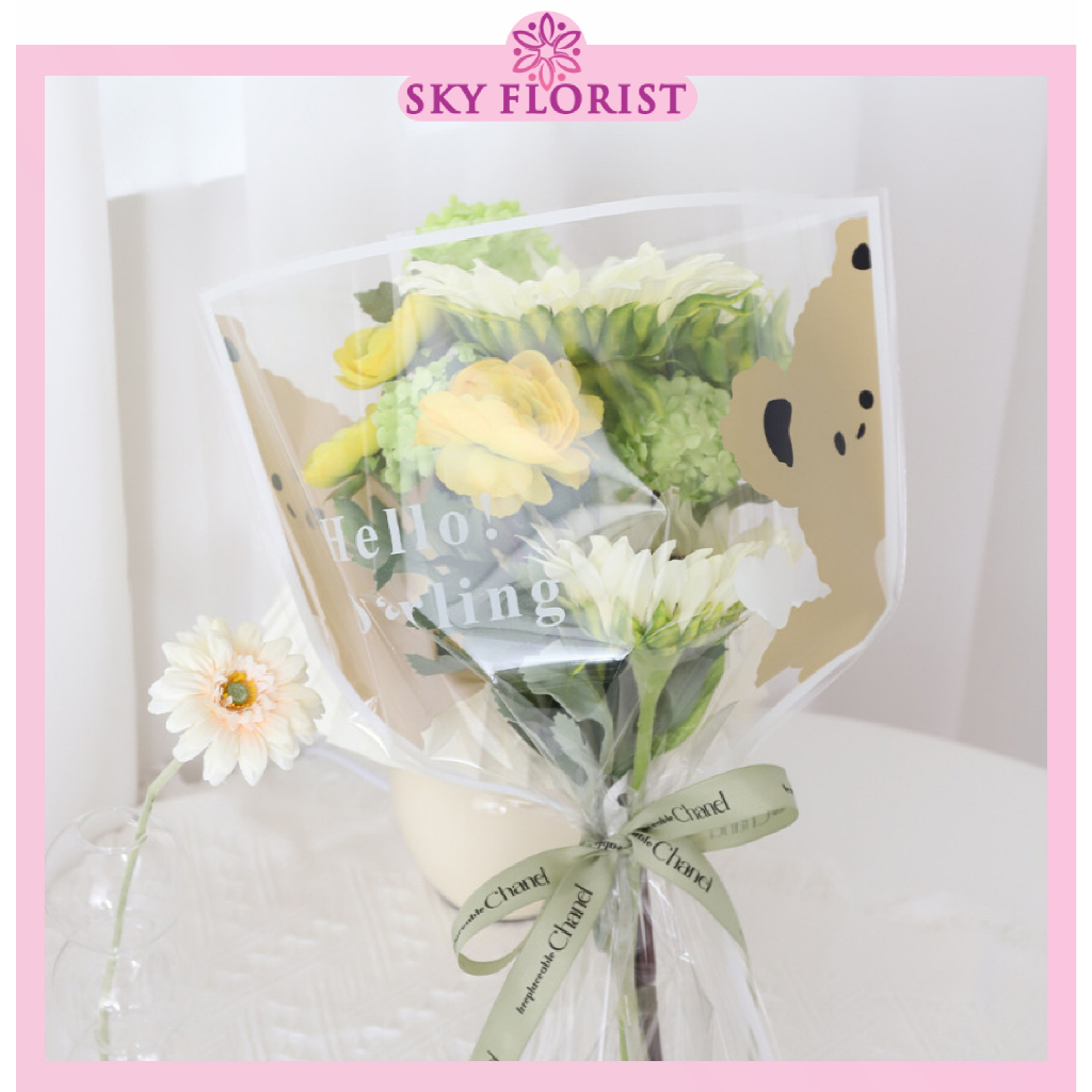 

Plastik Single Flower Korean Style Plastik Bunga Wrapping Tangkaian Satuan Ecer Per Lembar SF07