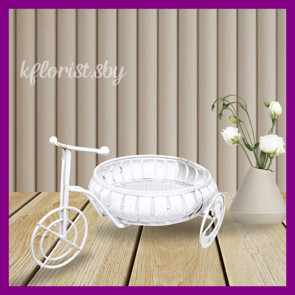 VAS SEPEDA BUNGA BULAT BESI // bunga artificial vas bunga sepeda pajangan vas cantik unik vas sepeda