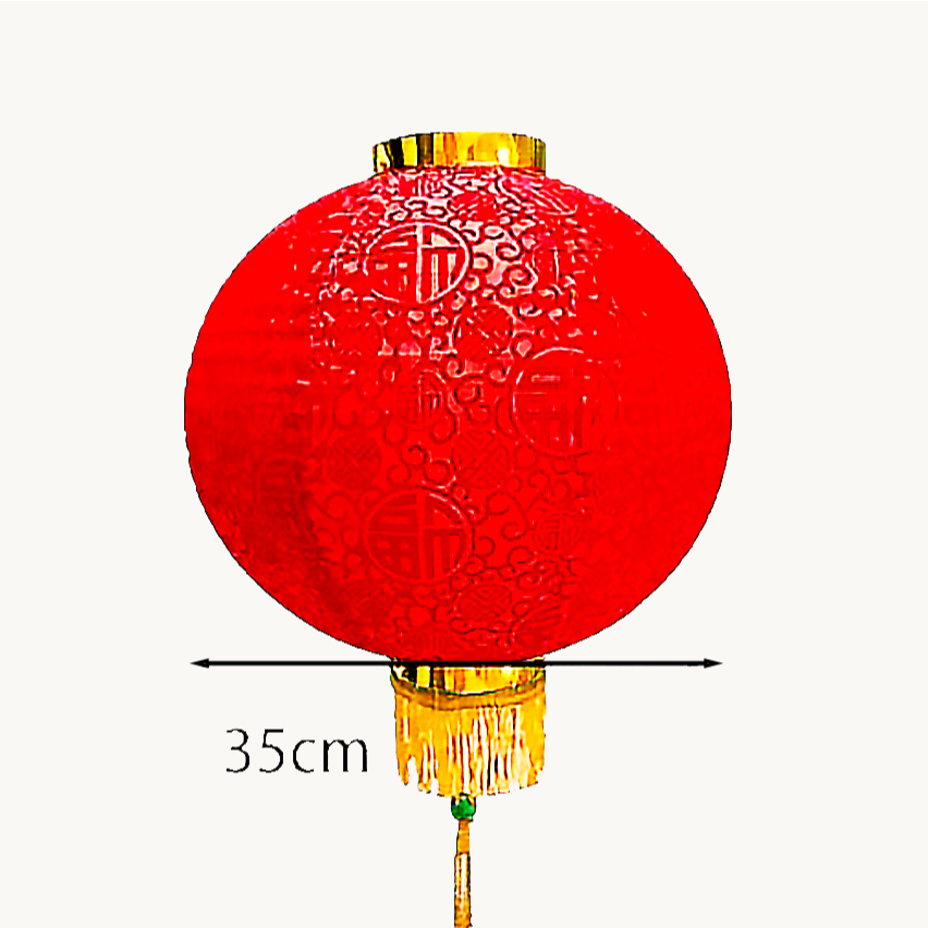 2PCS Lampion Kain Diamond Lampion Berlian Bludru Fuk Imlek Lampion Gantung Imlek Lampion Kain Sutra