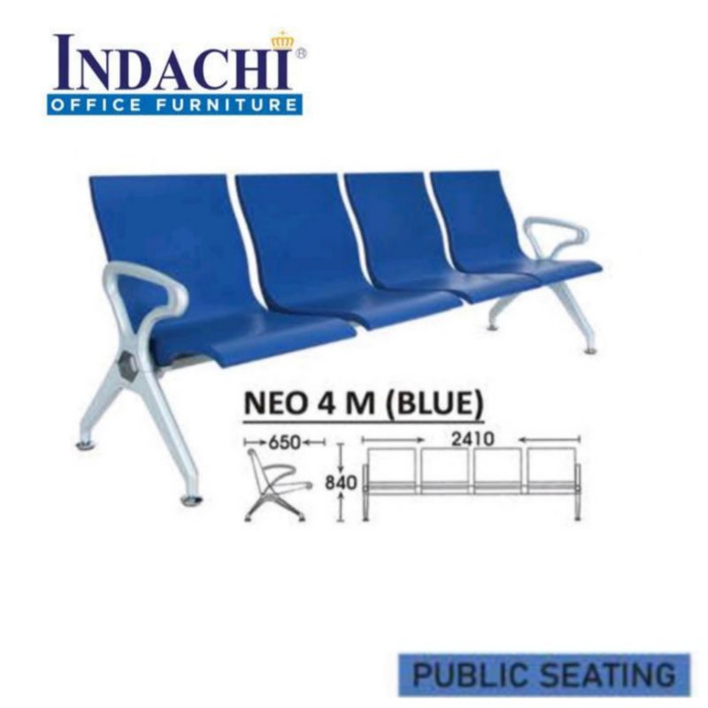 KURSI TUNGGU INDACHI NEO 4 SEAT MEDIUM KURSI TUNGGU BANDARA KURSI TUNGGU RUMAH SAKIT KURSI TUNGGU OU