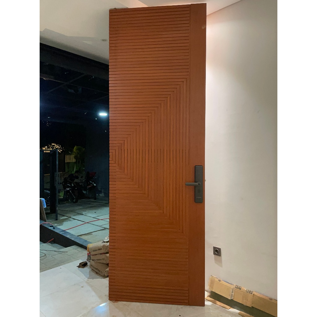 Full Paket Lengkap Pintu Kayu Kamper Samarinda dan Kusen Kayu