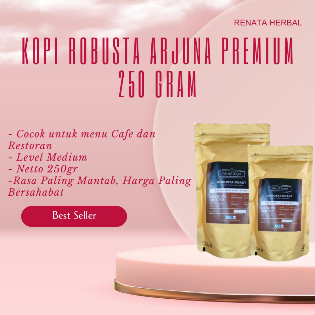 

KOPI ROBUSTA ARJUNA 250 gram PREMIUM