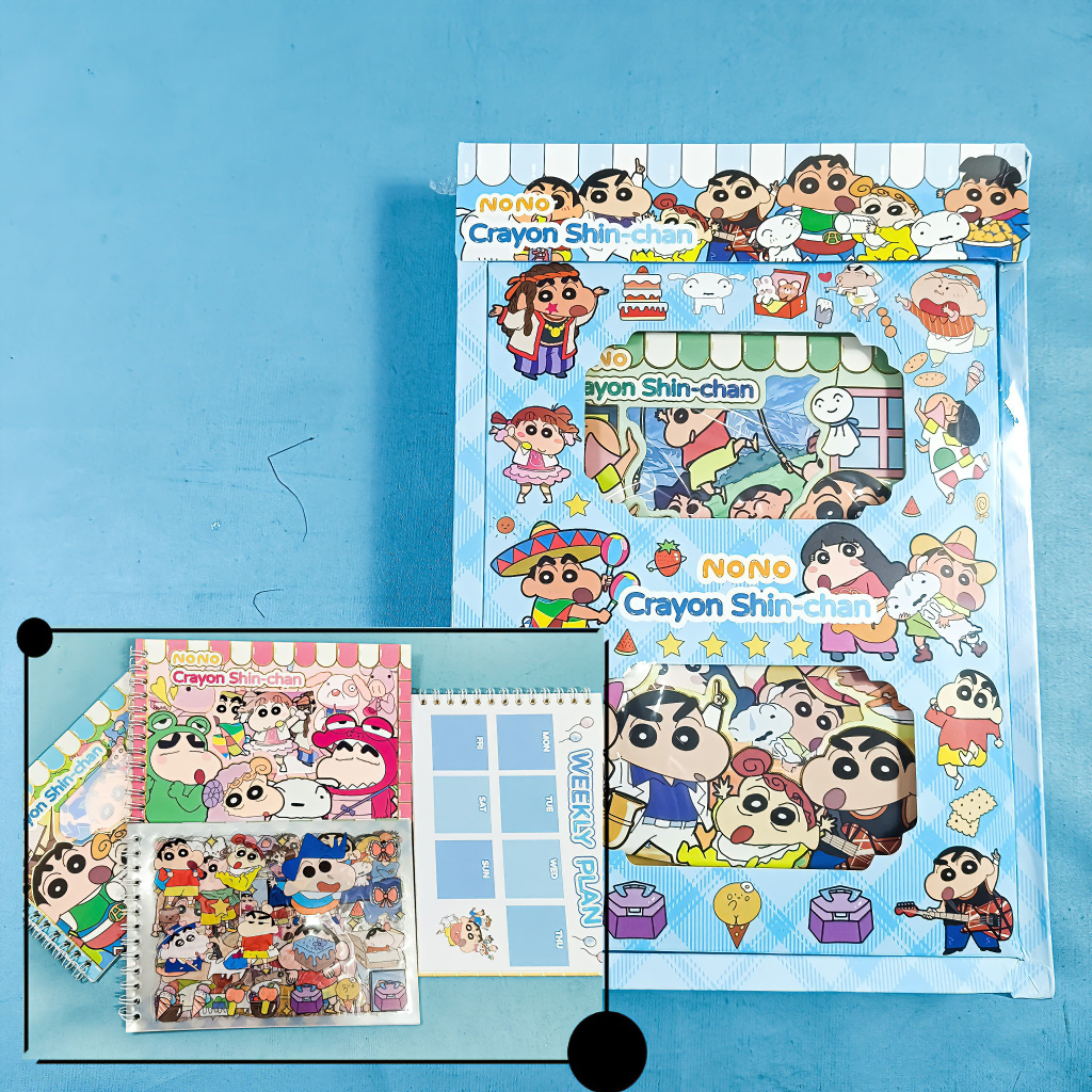 

Sticker Binder Sticker Buku Aesthentic Shinchan Sticker Anti Air Stiker Murah