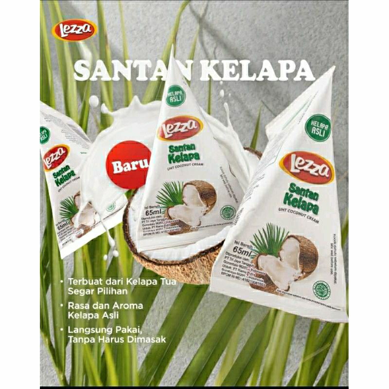 

6 pcs SANTAN LEZZA / SANTAN KELAPA INSTAN / SANTAN LEZZA LEBIH GURIH HARUM