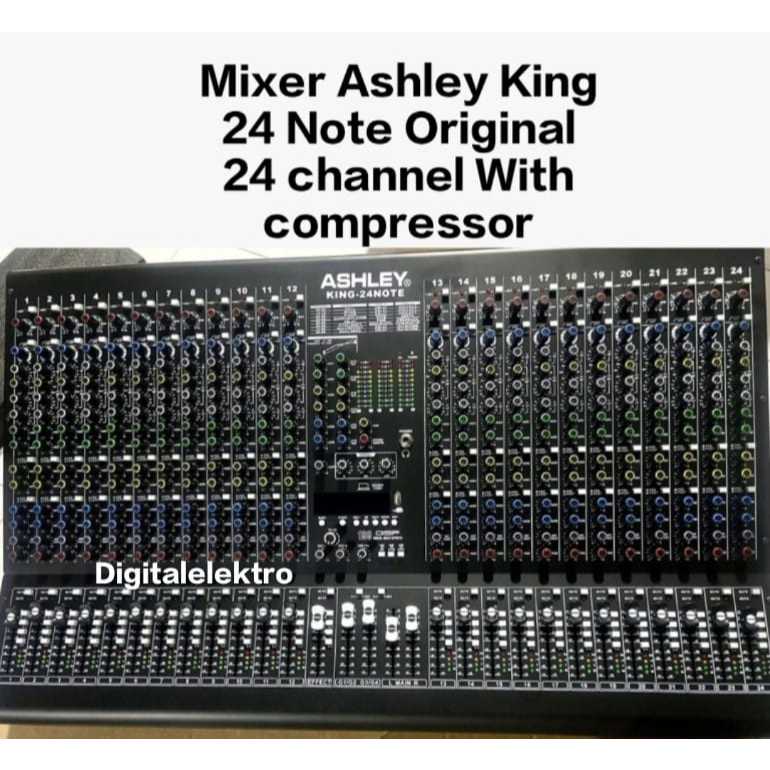 MIXER ASHLEY KING 24 NOTE ORIGINAL NEW COMPRESSOR MIXER 24 CHANNEL BLUETOOTH USB MP3