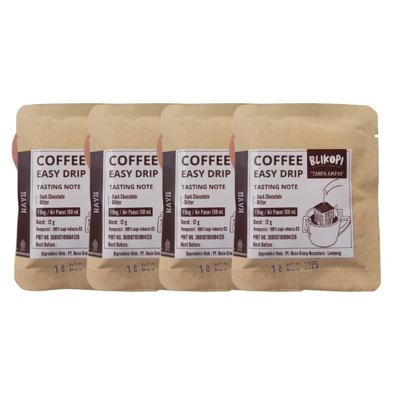 

Paket Bundling Kopi Drip (Tanpa Ampas) Hayu Isi 4
