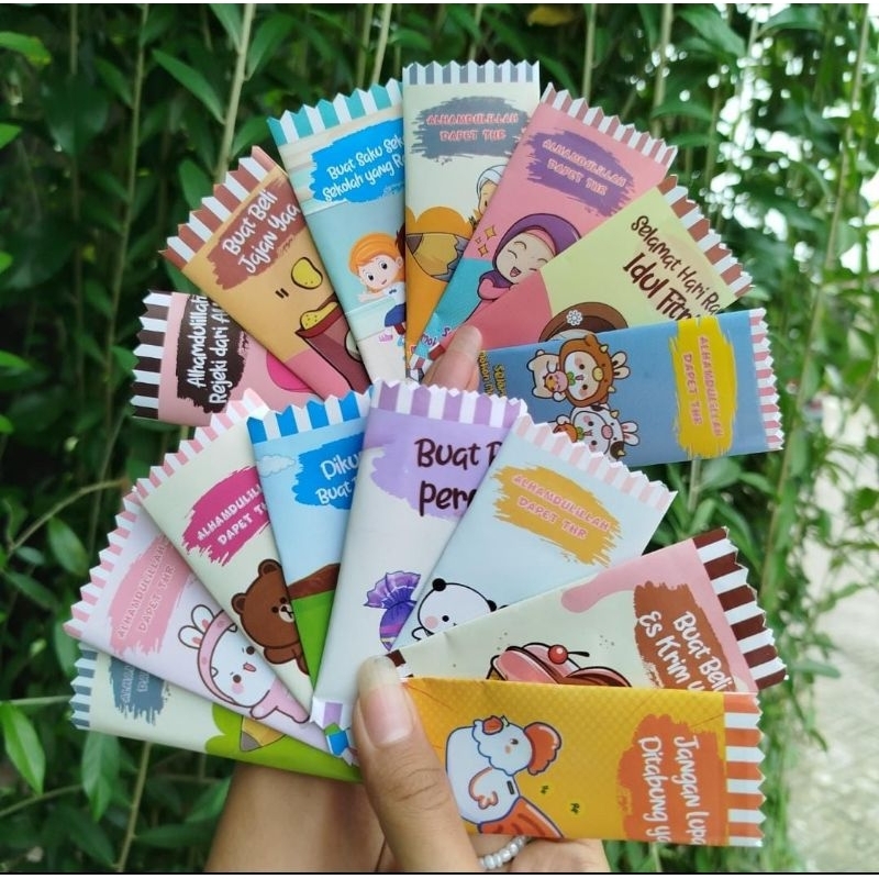 

amplop lebaran bentuk permen 30 pcs