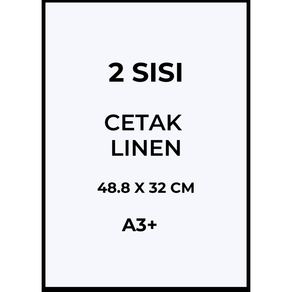 

[2 SISI] Cetak Linen A3+ Kertas Tekstur Kertas Sertifikat Murah Desain Custom