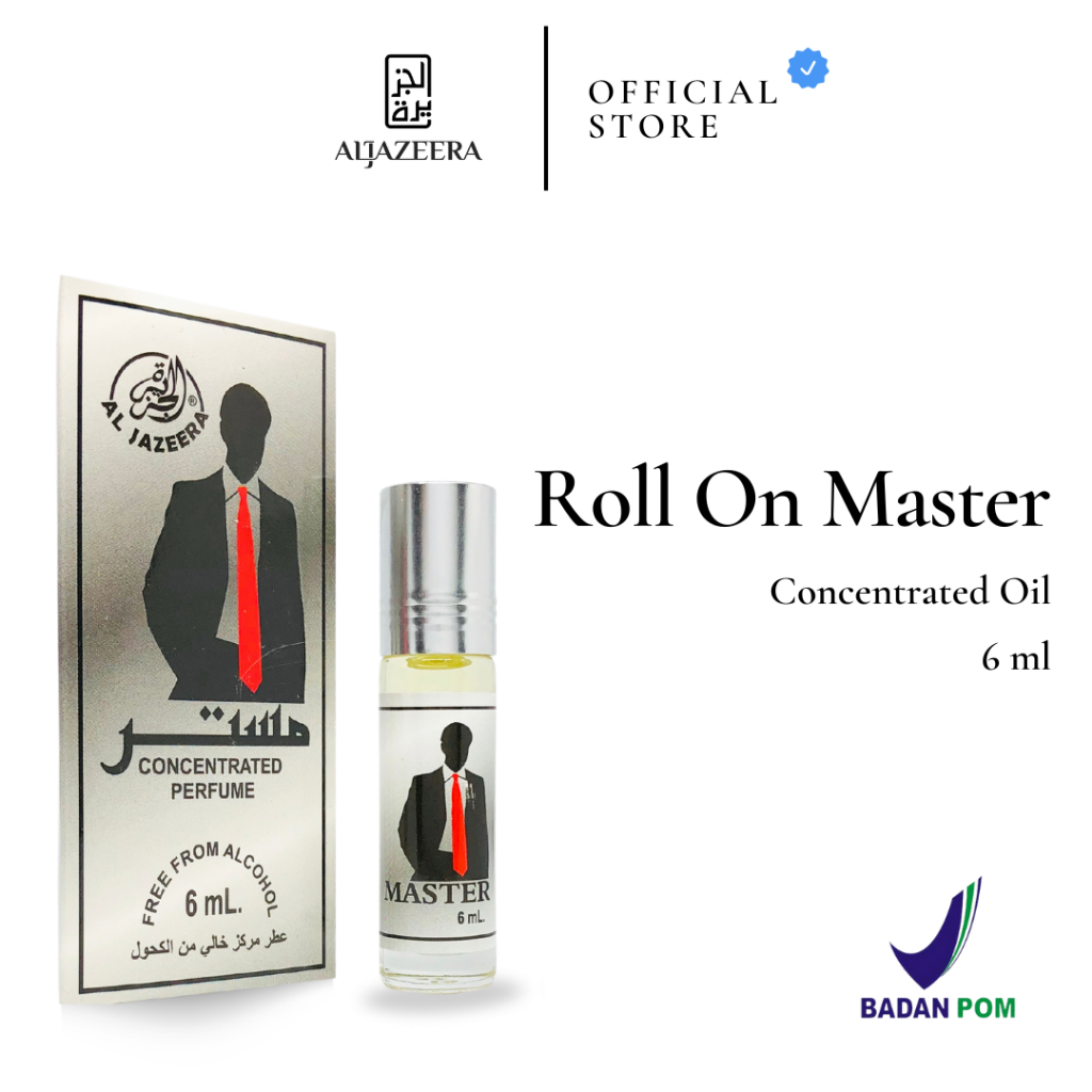 Master Parfum Roll On Arab 6 ml Non Alkohol | Minyak Wangi Concentrated Oil | Original Segel Pabrik 