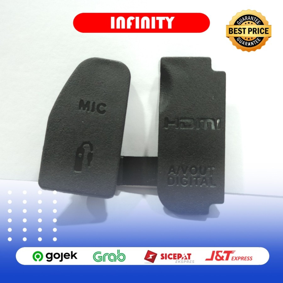 Rubber Karet USB HDMI Mic Canon EOS 70D