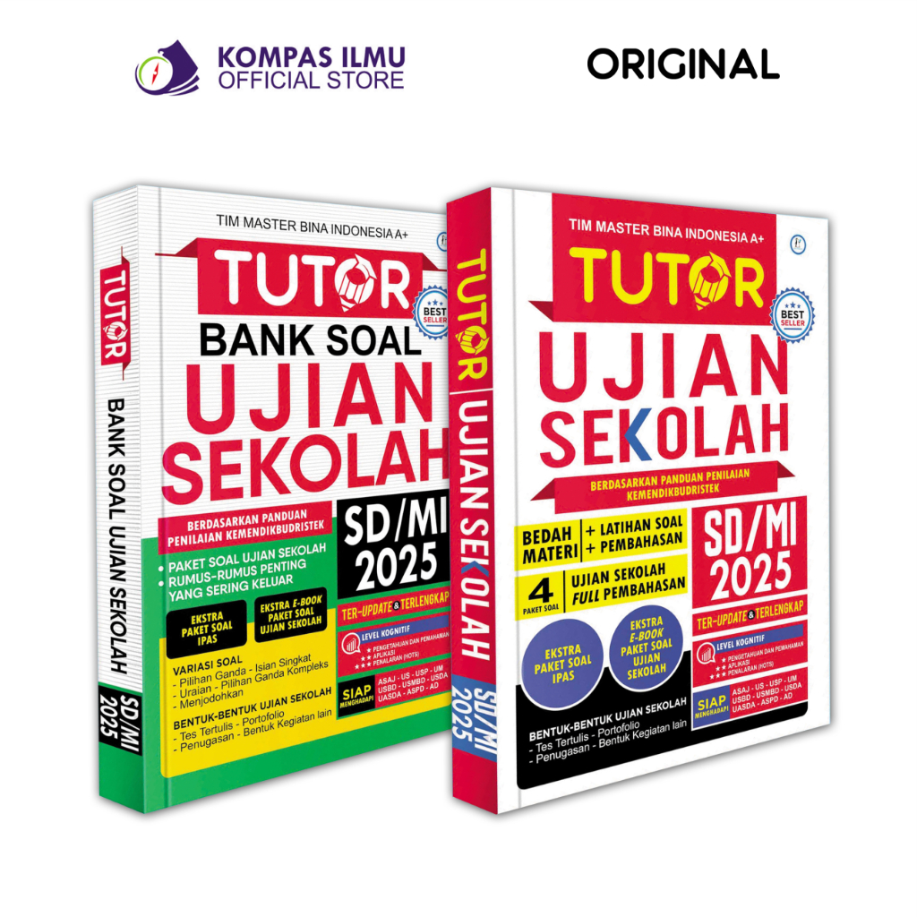 Buku Ujian Sekolah SD 2025 - TUTOR BANK SOAL UJIAN SEKOLAH SD/MI 2025
