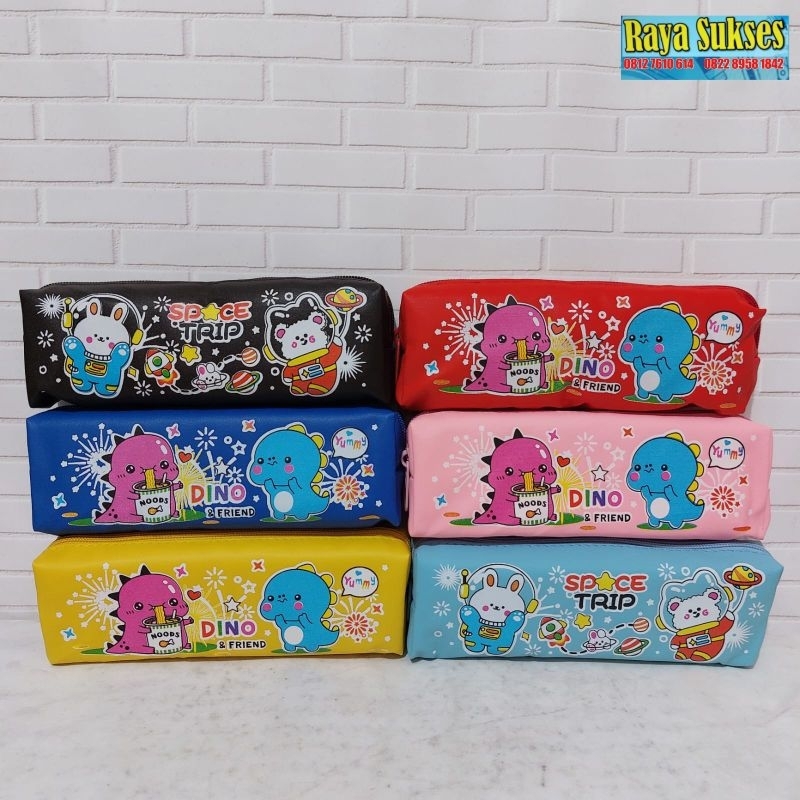 

Kotak Pensil Karakter Lucu/Kotak Pensil Dino And Friend/Kotak Pensil Warna Warni