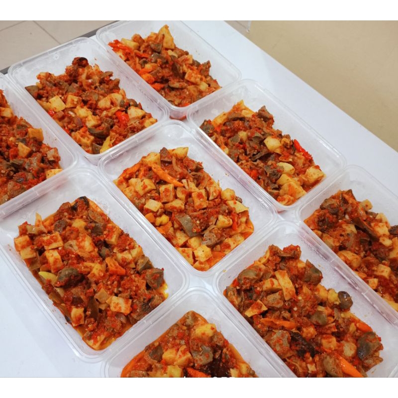 

sambal hati ayam kentang Frozen,berat 200gr±