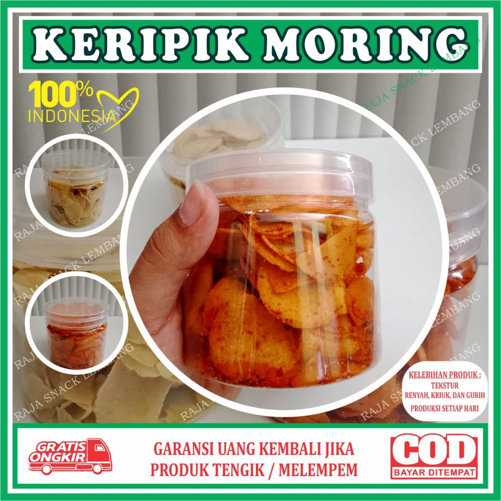 

keripik Moring / Kripik Cimoring rasa pedas daun jeruk snack cimorling untuk jajan anak murah