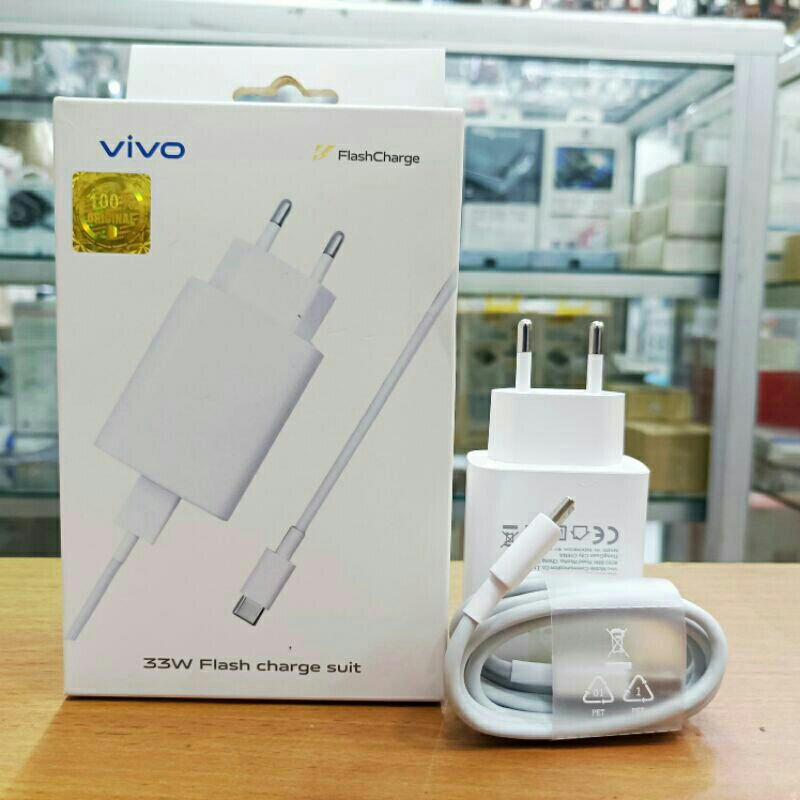 Charger / Casan Original Vivo Flash Charger 33Watt ( 1 Set )
