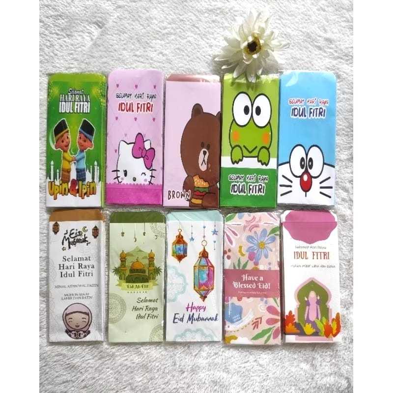 

NOLNUY27 Amplop Lebaran Aesthetic Karakter Muslim Kartun Random - Isi 10 PCS