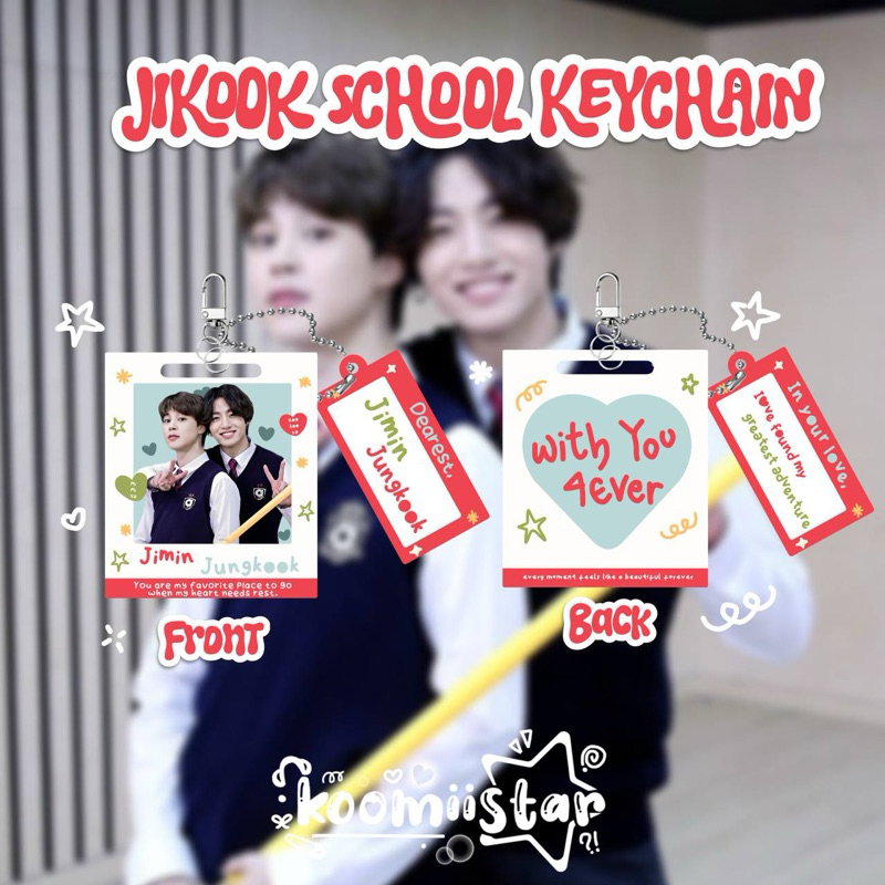 Jikook School Keychain by koomiistar