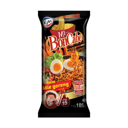 

Kobe Mi Instant BonCabe Rasa Mie Goreng Level 15 105 gr