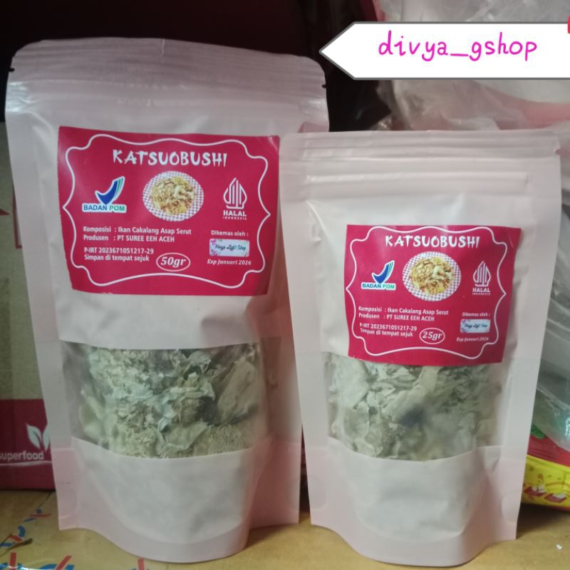 

Katsuobushi 50gr 25gr cakalang asap taburan takoyaki okonomiyaki ikan serut katsuobushi fish flake