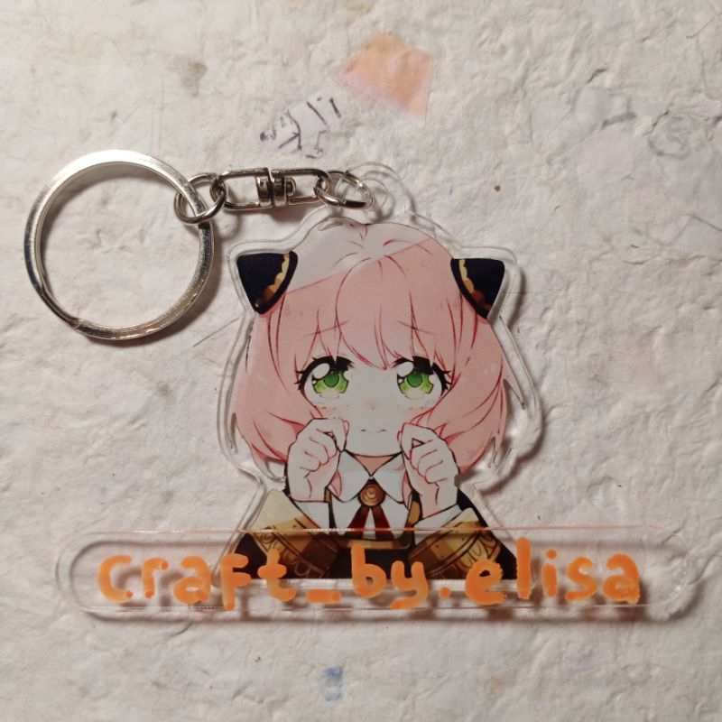 ganci akrilik spy x family anya forger / keychain gamtungan kunci charm spy x family anya forger