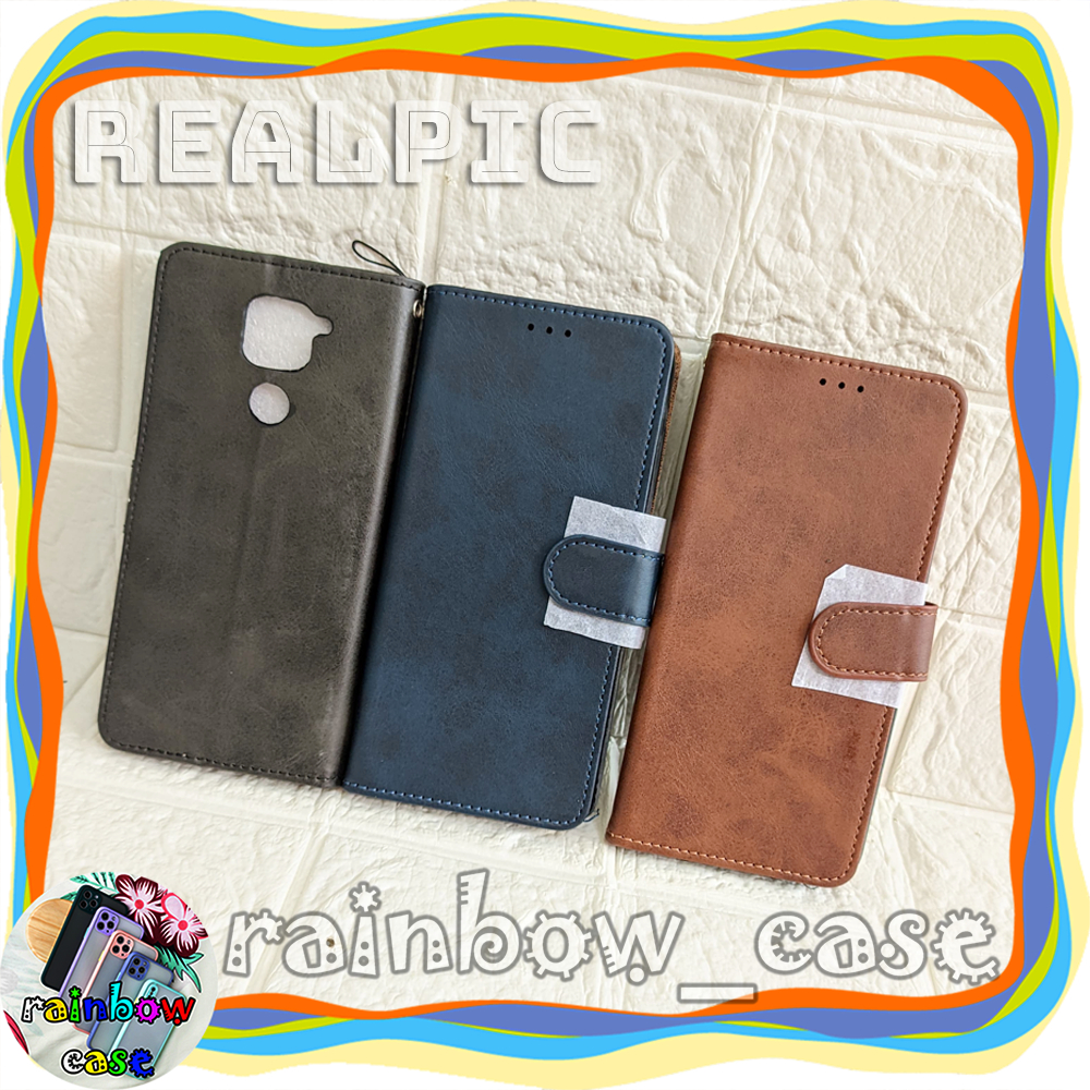 XIAOMI REDMI NOTE 9 CASE FLIP LEATHER DOMPET LIPAT