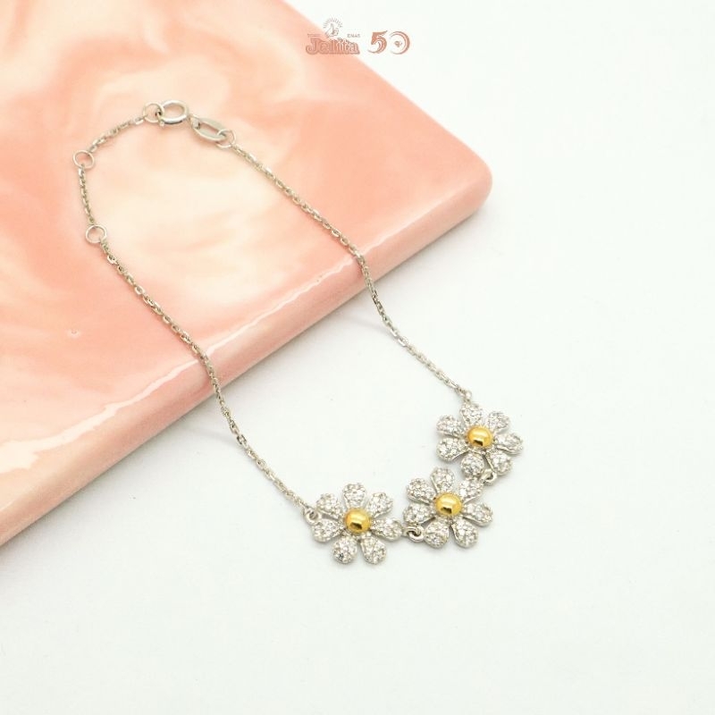 Gelang whitegold Flower Garden Collection - Daisy Series BC200160 755 18K SDW Gold