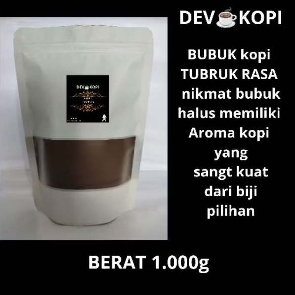 

bubuk kopi tubruk mimiliki rasa yang kuat dijamin nikmat berat 1.000g