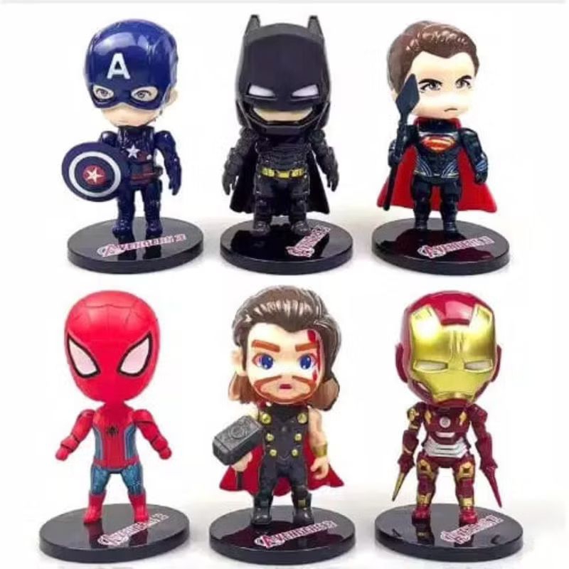 FIGURE TOPPER KUE CAKE DC AVENGERS / FIGURE PAJANGAN KUE DC