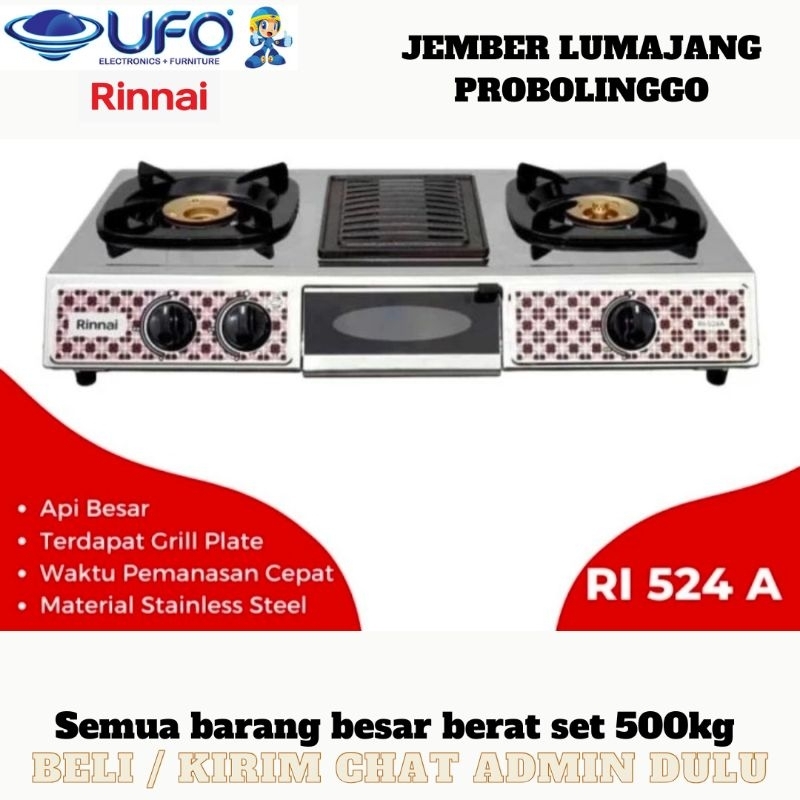 kompor RINNAI RI524A KOMPOR 3 TUNGKU