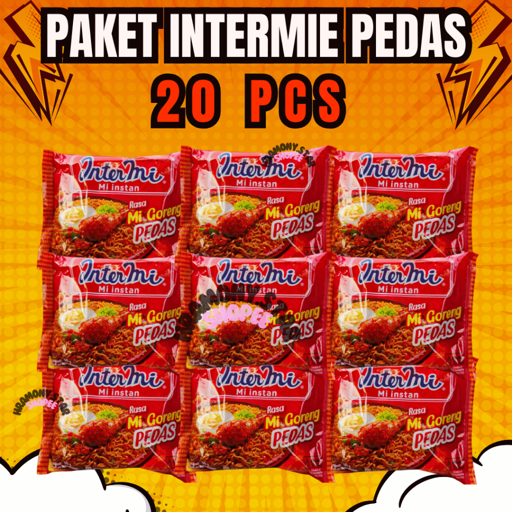 

Promo 20pcs Intermie Pedas goreng Mie Instant Murah poll