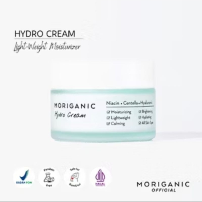 Moriganic Hydro Cream Light-Weigh Moisturizer Niacin Centella Hyaluron