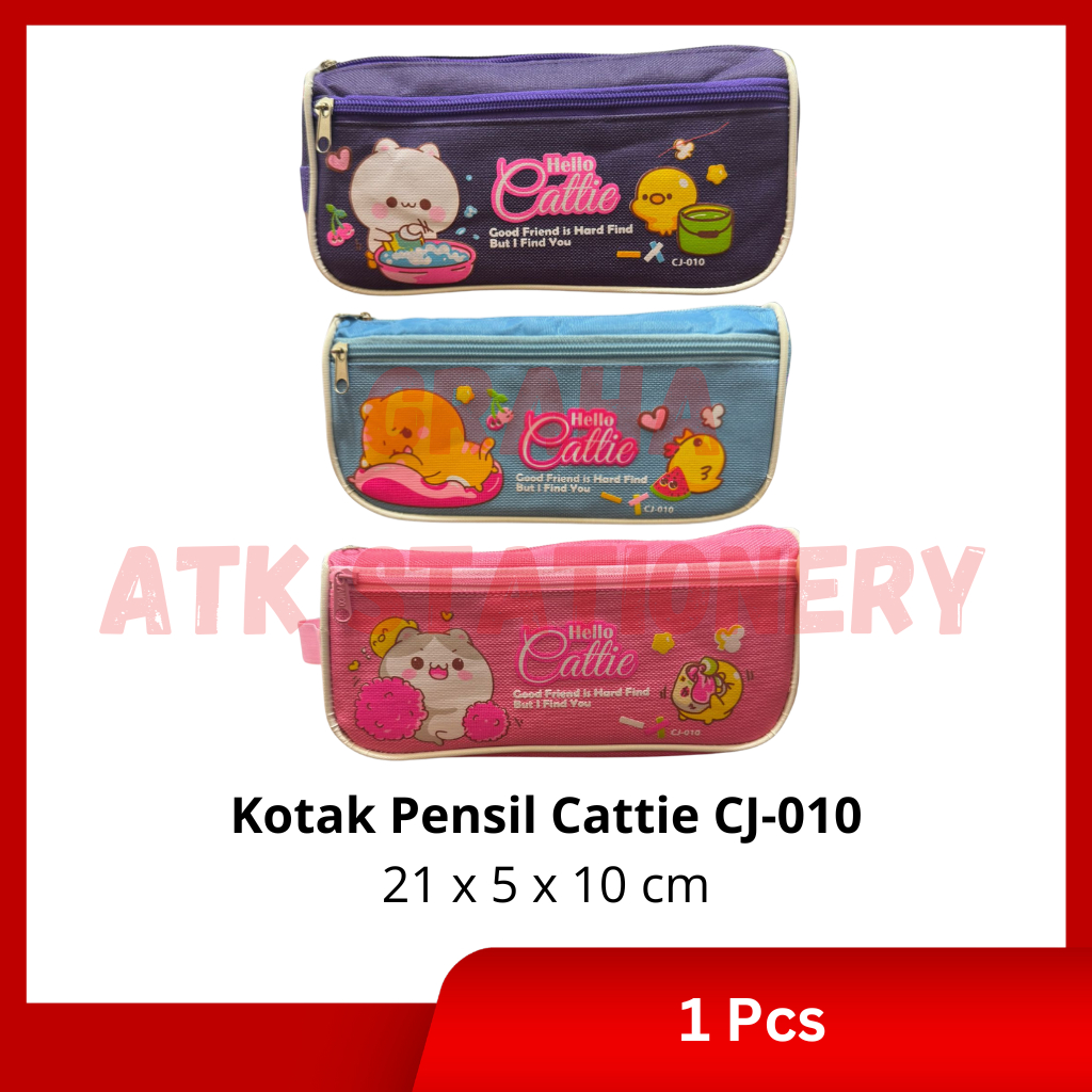 

Kotak Pensil 2 Sleting Cattie CJ-010 / Tempat Pensil / Pencil Case 2 Sleting Cattie CJ-010
