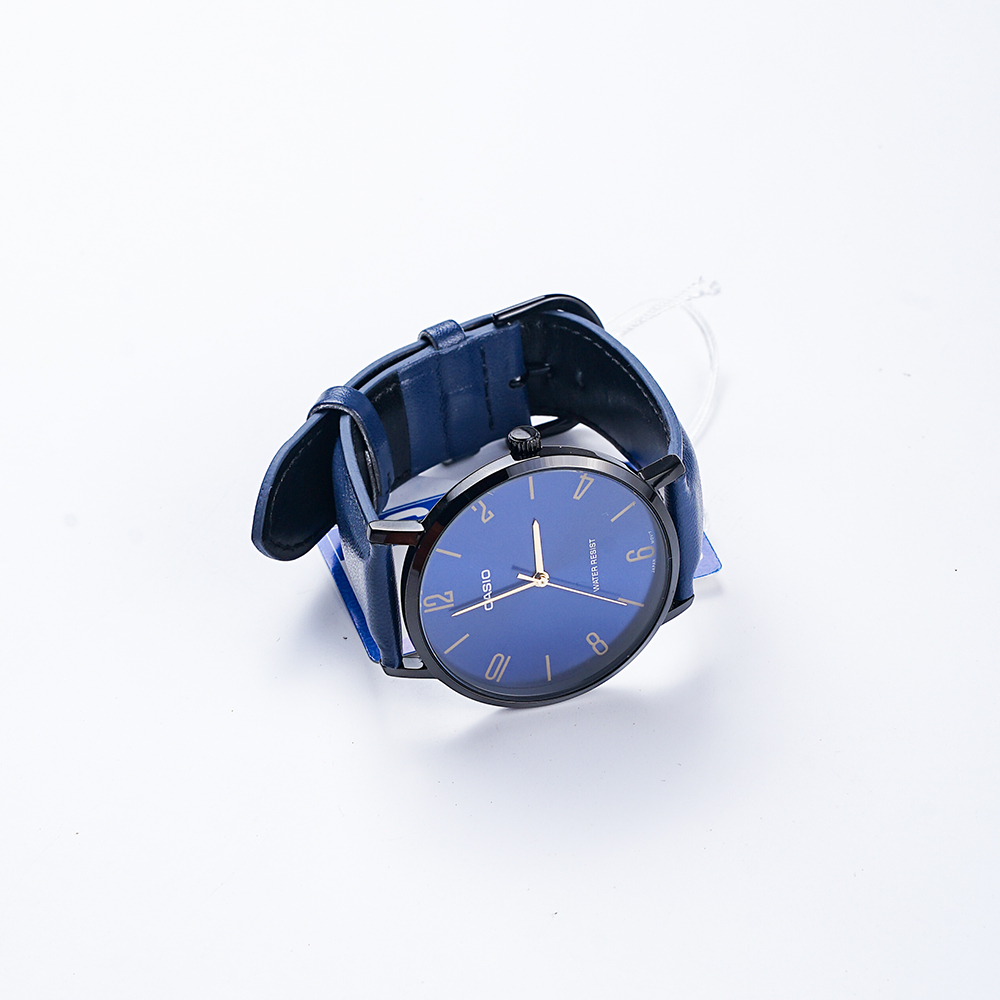 Jam Tangan Senior Pria Casio Kulit Biru