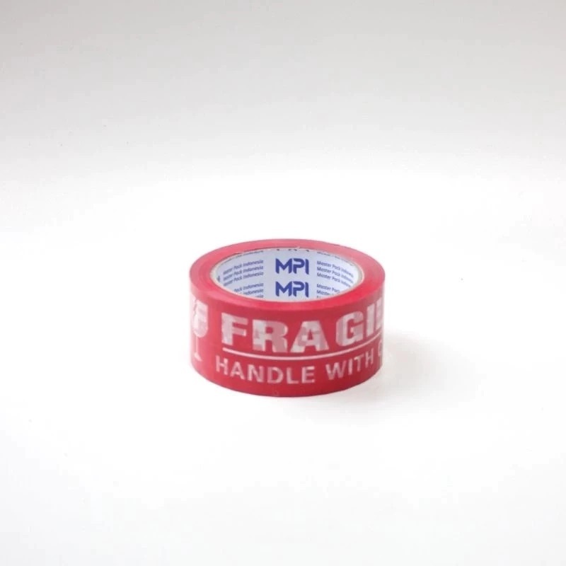 

CHS Lakban Fragile Merah MPI 48mm x 100 yard Isolasi Jangan Dibanting Handle With Care