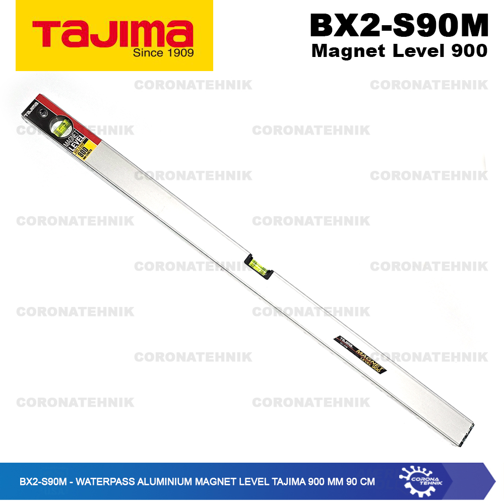 Tajima 900 mm 90 cm BX2-S90M - Waterpass Aluminium Magnet Level