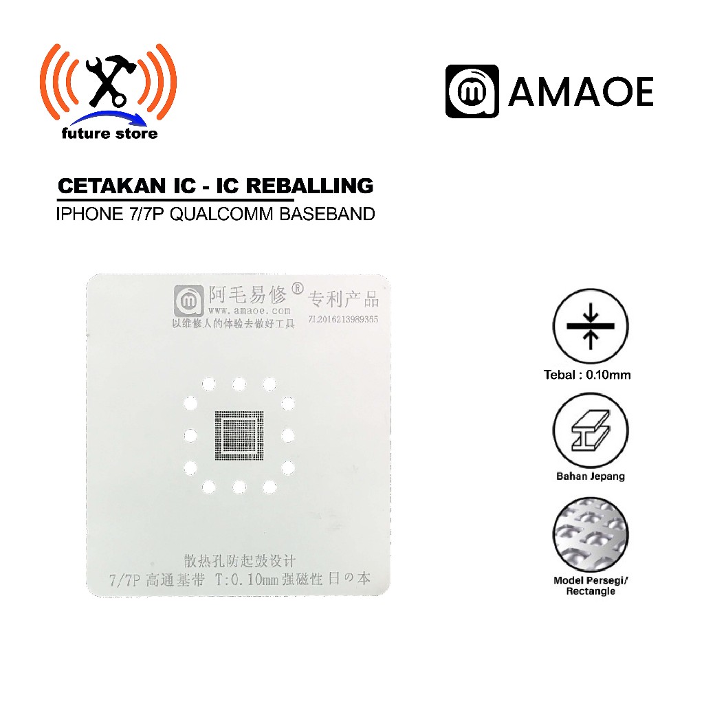 Cetakan IC BGA Amaoe Iphone 7/7p Baseband Qualcomm Original
