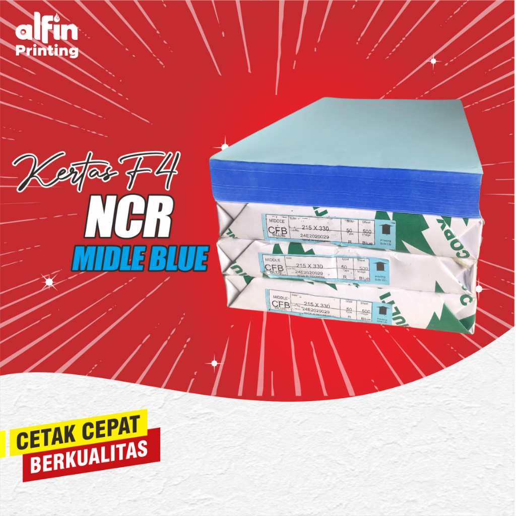 

Kertas NCR MIDLE BLUE, Cetak Nota, Surat Jalan 3 Ply