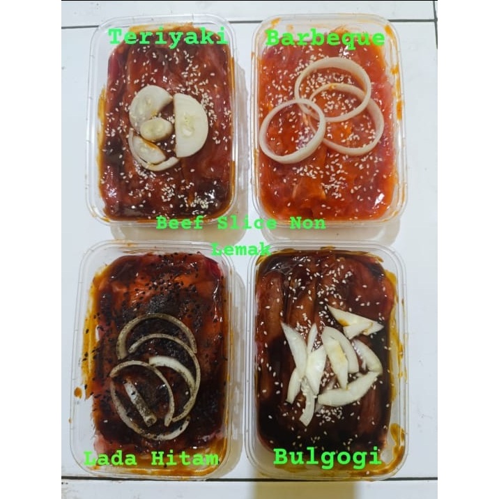Daging Sapi Beef Slice Marinasi 500 gram