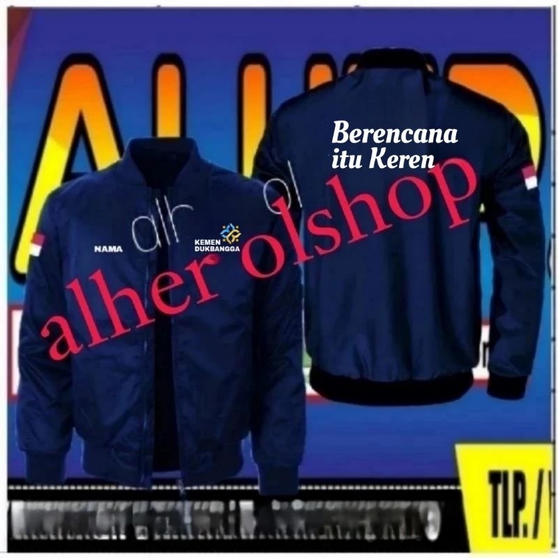 Jaket bomber BKKBN jaket BKKBN jaket keluarga berencana jaket bomber keluarga berencana Jaket ayo ik