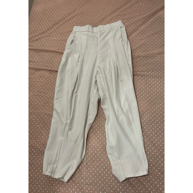 ANKLE PANTS WHITE (PRELOVED)