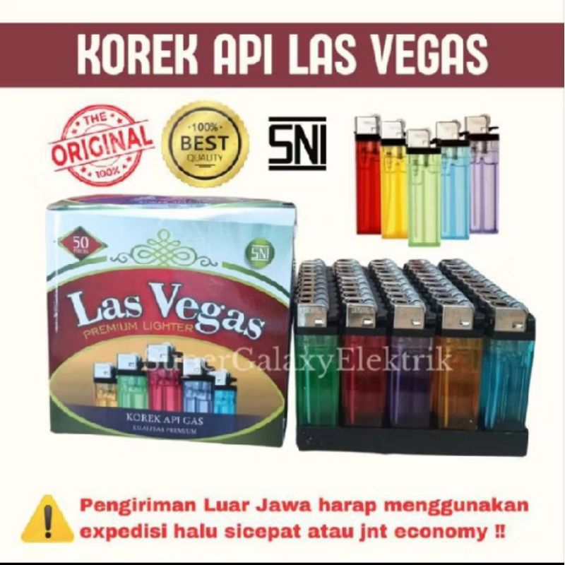 Korek api Las Vegas kotak mirip Tokai 1 Pack isi 50 pcs
