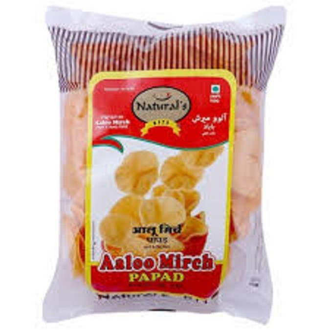 

NATURAL,S AALOO MIRCH PAPAD 100G