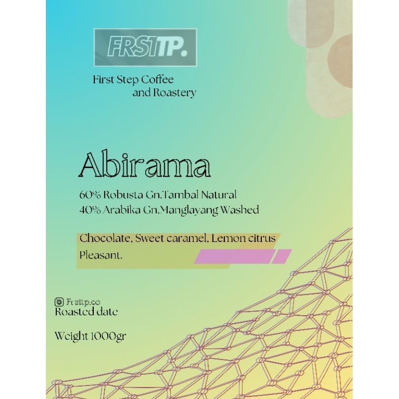 

Kopi Roasted Bean Espresso blend - Abirama blend - Robusta 60% Arabika 40% 1kg - Wholebean
