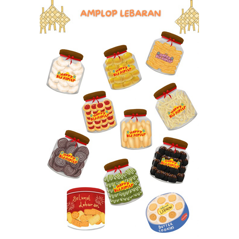 

(isi 10pcs) Amplop lebaran, amplop viral lebaram, amplop lebaran 2025