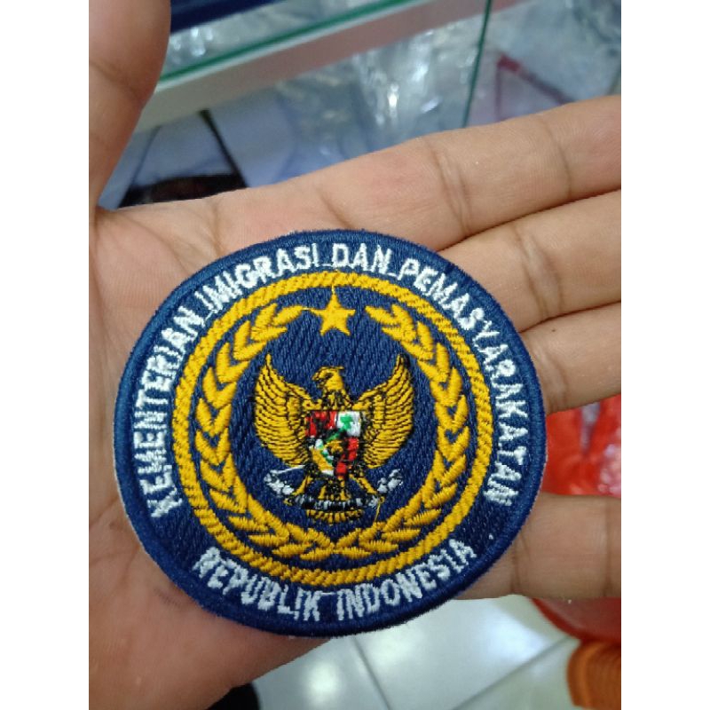 BORDIRAN IMIGRASI/ PATCH IMIGRASI/ LOGO IMIGRASI/ BORDIR / IMIGRASI