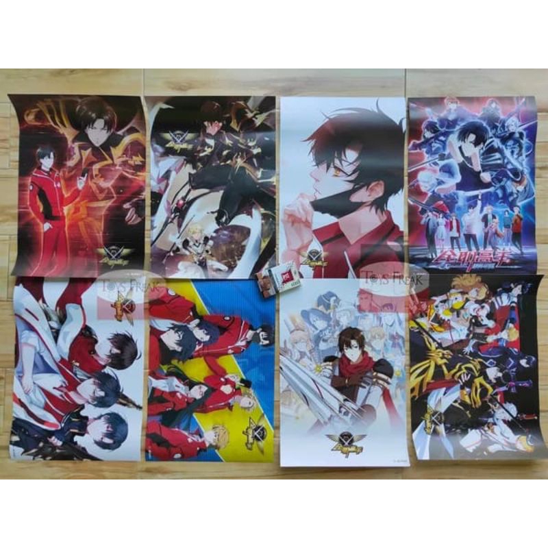 Poster 8 Lembar Komik Anime anti air