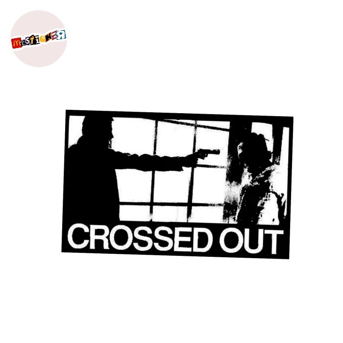 

sticker band CROSSED OUT graphic logo stiker fastcore hardcore punk powerviolence