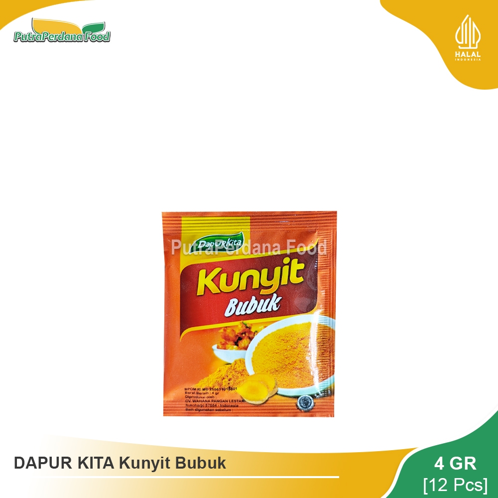 

DAPUR KITA Kunyit Bubuk 4gr (12 Pcs)