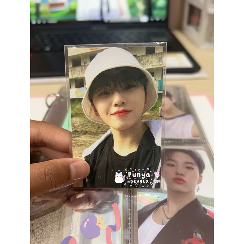 photocard bene henggarae woozi bucket hat